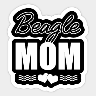 Beagle Mom Funny Dog Lover Gift Sticker